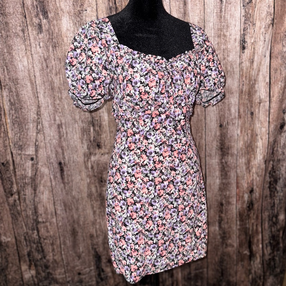 Blāshe NWOT Puff Sleeve Mini Dress